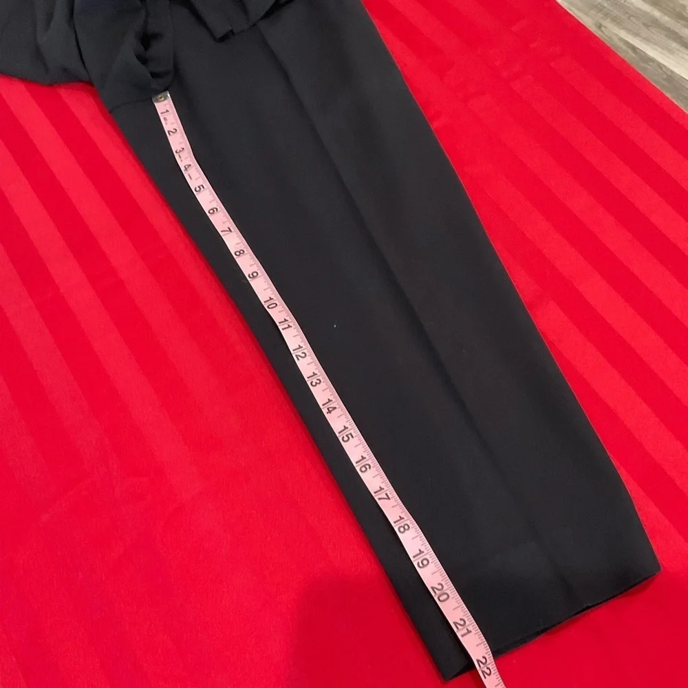 Talbots Heritage Fit Crop Pants Dressy Dark Navy Tailored Women’s Size 4 Petite - Picture 7 of 10
